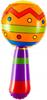 Aufblasbarer Bunter Maracas Rassel Aufblasbares Instrument Mexiko 20cm