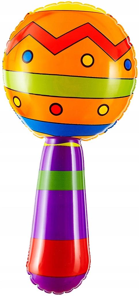 Aufblasbarer Bunter Maracas Rassel Aufblasbares Instrument Mexiko 20cm