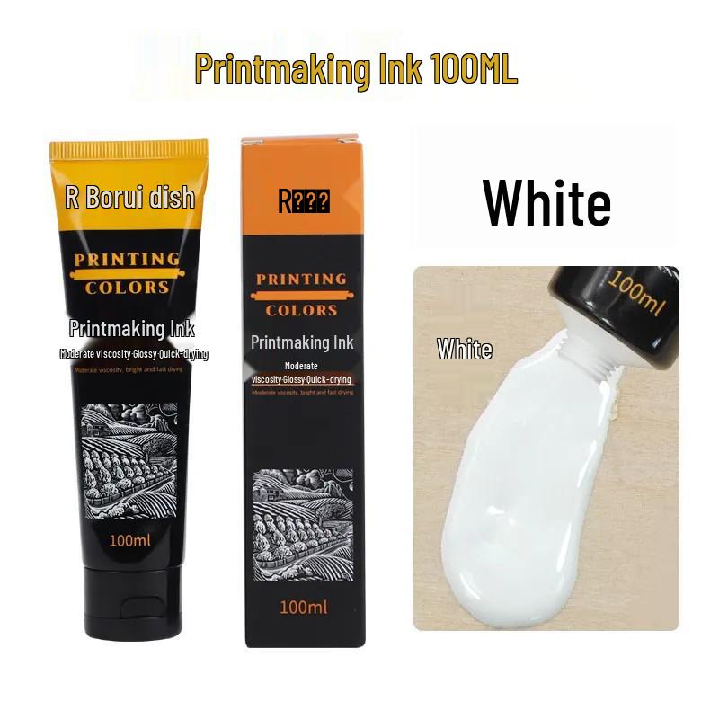 Oil-Based Printmaking Ink, Quick-Drying Pigment, 100ml