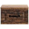 Wall Mounted Nightstand Reclaimed Wood Look 34.5 x 33 x 20 cm