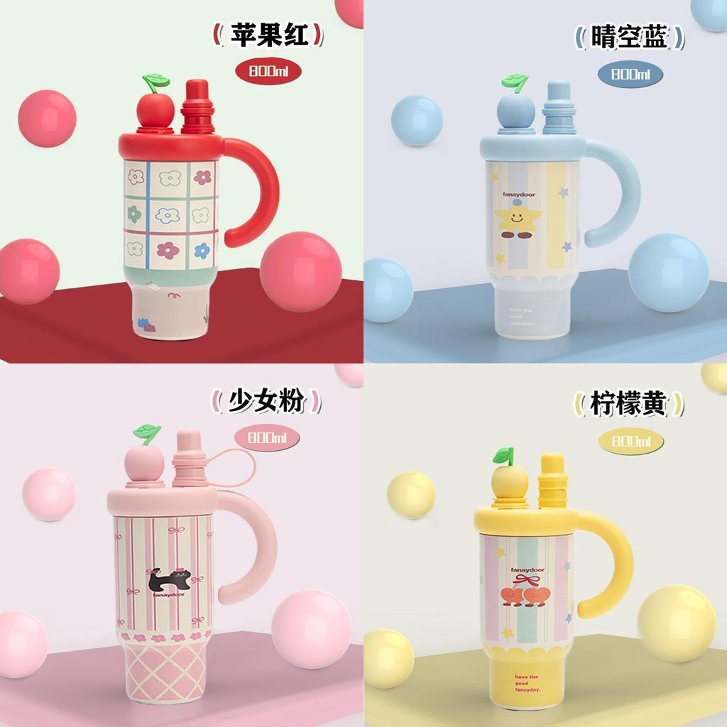 Double Wall Insulation Thermos With Handle And Tea Strainer For Daily Use