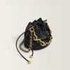 Bolso Bolso Bandolera Mujer Nuevo Versátil Gama Alta Diseño Bolso Bandolera Cubo Bolso de Mano Cadena Bolso de Cuero