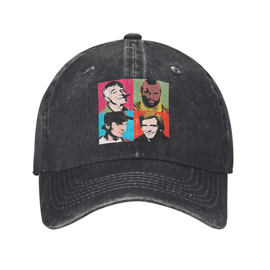 Washed Baseball Cap The A Team Summer Trucker Hat For Female Male Y2k Retro Outdoor Sports Sun Baseball Caps