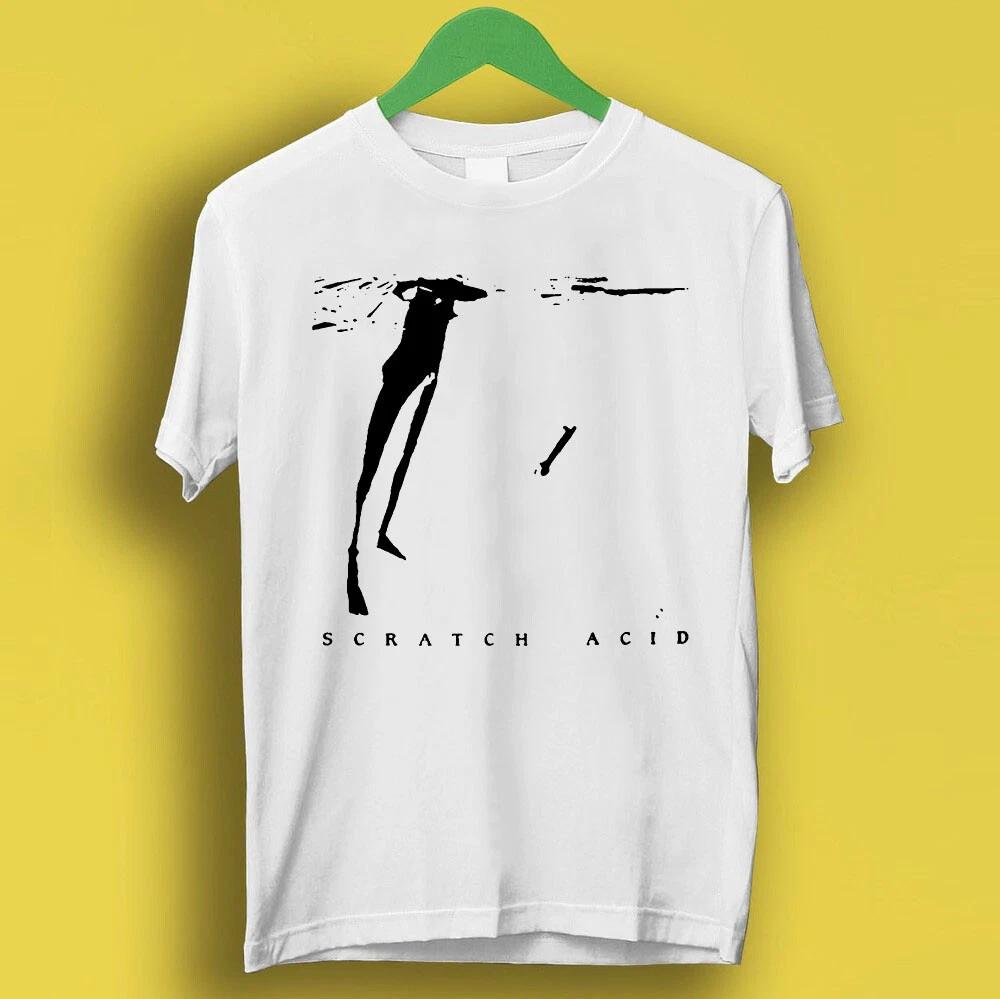 Scratch Acid Пост-панк Рок Ретро Крутой Топ Футболка P2536 L