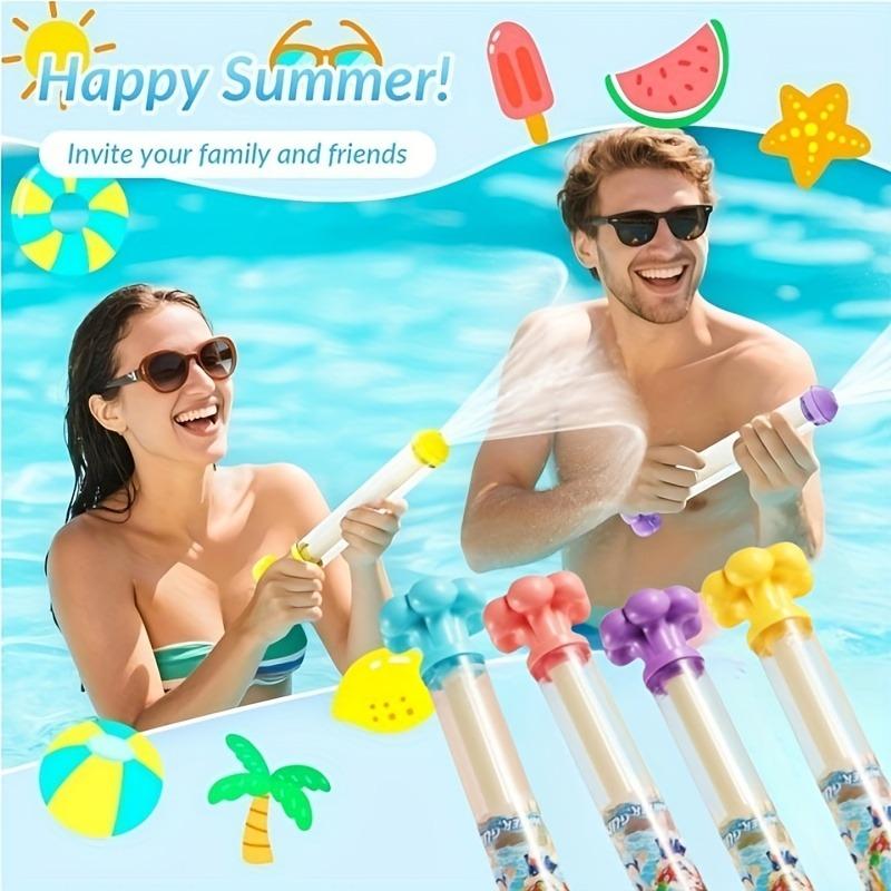 Non-Toxic Fireworks Water Gun Push-Pull Large Capacity Firework Sprayer Durable Plastic Material Water Splash Props New Year Gift