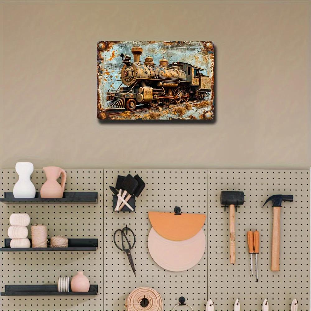 Vintage-Plakate im alten Stil mit LKW-Zug, Metallblechschilder, dekorative Teller für Club, Männerhöhle, Bar, Hotel, Café, Wanddekoration