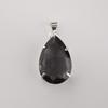 Grey Quartz Gemstone Silver Pendant 1.6" , 925 Sterling Silver Handcrafted Jewelry, Designer Pendant For Birthday Gift PP-67-11