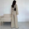 Fall Winter Fashion V-Neck Women's Elegant Long Sleeve Wide Leg Pantsuit