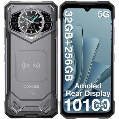 Doogee S200 Rugged Smartphone 5G, 32GB+256GB/2TB, 10100mAh/33W, 1.32" AMOLED Rear Display, 6.72” FHD+/120Hz, 100MP+20MP