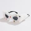 Fashion New Diamond Plush Personality Cat Eye Sunglasses Funny Party Concave Shape Pography Sun Glasses