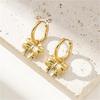 Golden Bow Statement Earrings Trendsetting  Stud Ear Accessories