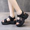 Fashion Sports Sandals for Women 2025 Summer New Wedge Platform Shoes for Outerwear Versatile Thick-soled Beach Shoes for Women