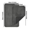 Hot-Selling Solid Color Imitation Cashmere Floor Mat Bathroom Door Mat Bathroom Absorbent Foot Mat Two-Piece Set