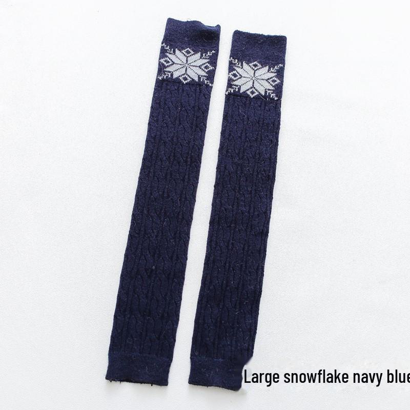 Chaussettes chaudes en laine pour femmes japonaises, longueur genou, pour l'automne et l'hiver