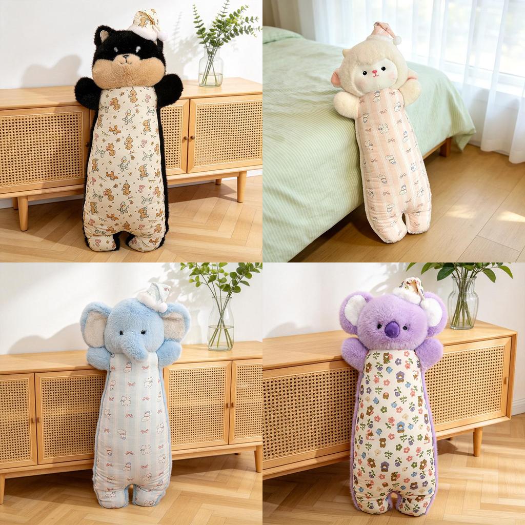 Cartoon Cat Plush Pillow With Soft Pp Cotton For Kids Nap Comfort