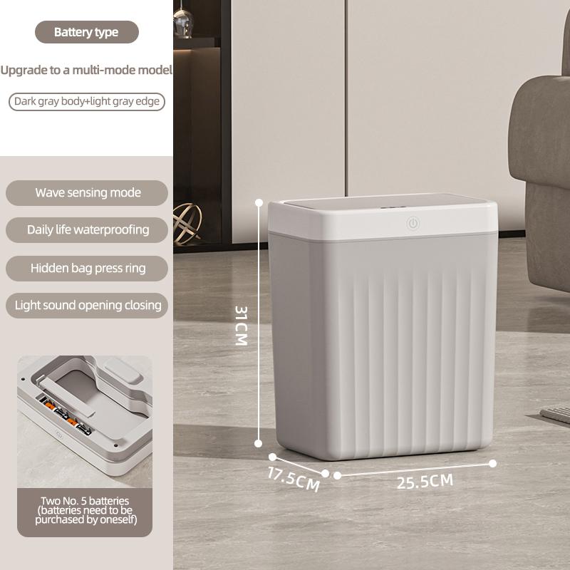 Smart Bathroom Trash Can Touchless Automatic Sensor Garbage Bin Large Capacity Induction Trash Can For kitchen Toilet Wastebaske
