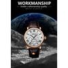 POEDAGAR Men Watch Fashion Chronograph Leather Quartz Watches Waterproof Luminous Sport Sport Wristwatch Six Needle Watch
