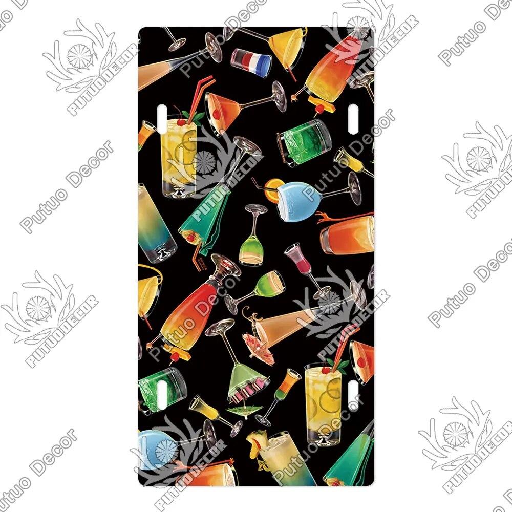 Placa de metal para coquetel Putuo Decor Placa de licença Placa de metal Placa de lata vintage Decoração para Pub Bar Sala de estar Porta Clube Decoração