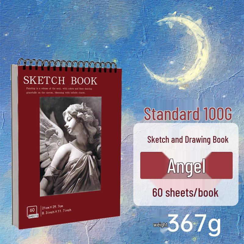 Thickened A4 Cross-border Sketchbook for Art Students: Blank Drawing Book for Pencil and Color