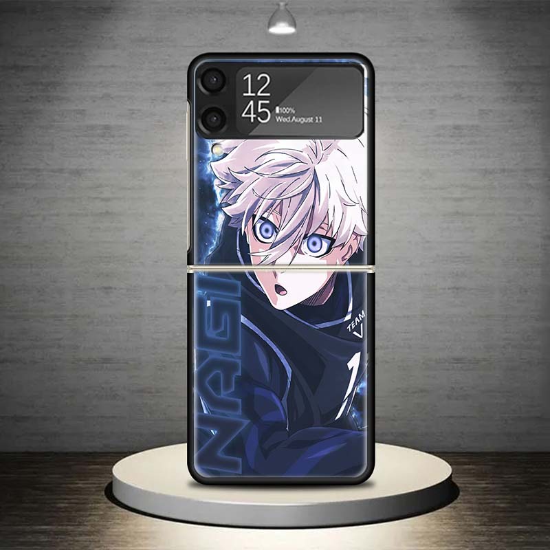 

Blue Lock Nagi Seishiro Phone Case For Samsung Galaxy Z Flip 6 5 4 3 5G Shockproof Cover Z Flip6 ZFlip5 Flip3 Flip4 Luxury Shell Samsung Z Flip 5
