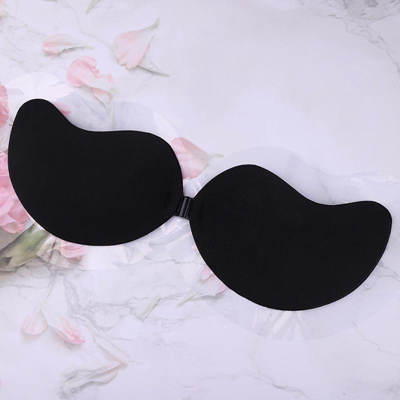 Mango Silicone Push-Up Strapless Bra with Anti-Slip Pasties and Nipple Covers for Women