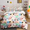 A Large Collection Of Cartoon Dog Patterns Bedding Set 1 Duvet Cover 2 Pillowcases For Adult And Children Luxury Gift Full Size