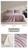 Class A Long-Staple Cotton Sateen Four-Piece Set: Pure, Simple, Solid Color with Single Duvet Cover