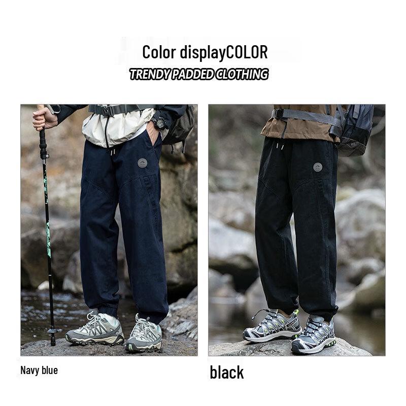 JEANSWEST Men's Pure Cotton Tapered Cargo Pants