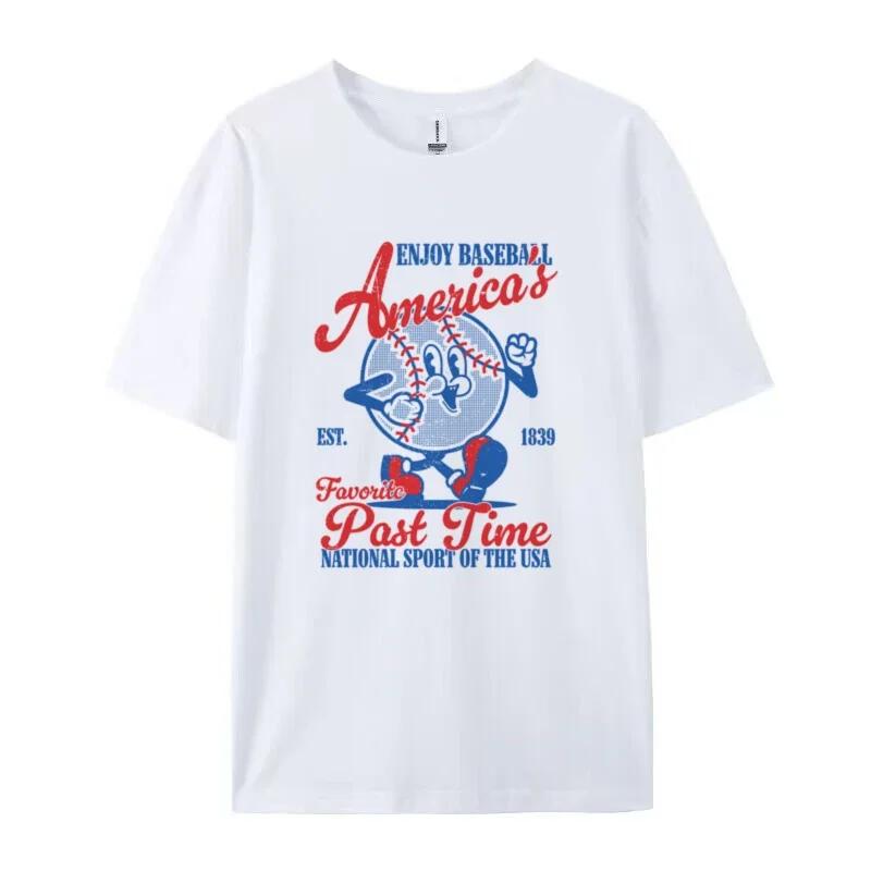 Maglietta da Baseball da Donna Cartone Animato Retro Divertente Amante del Baseball Vestibilità Ampia Carina Maglietta per il Giorno della Partita Mamma del Baseball Top Vintage Idea Regalo