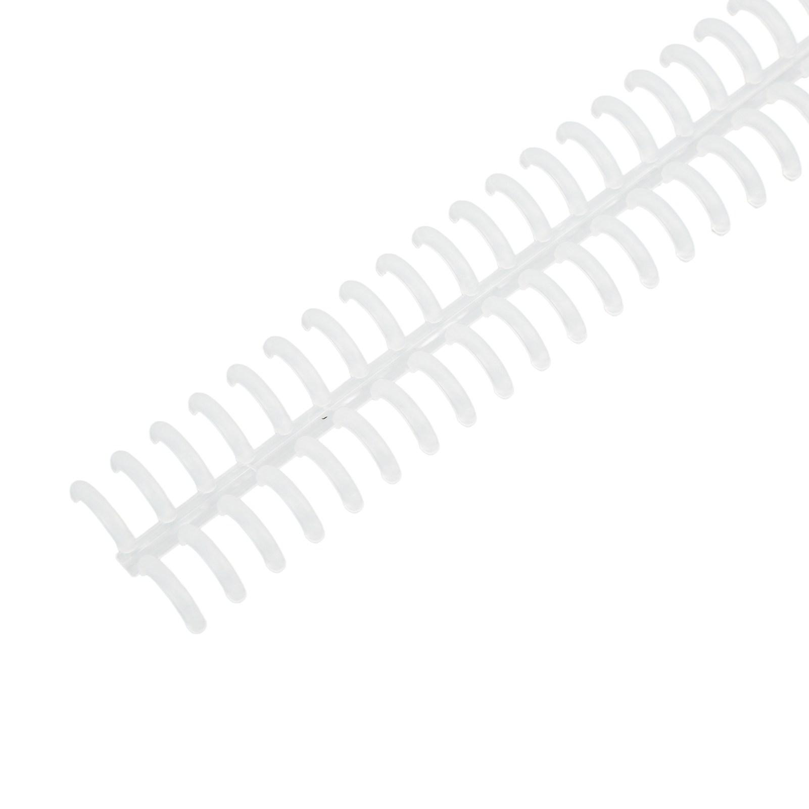 10PCS 34 Hole Binding Spine Plastic Split Loose Leaf Rings Detachable Binding   12mm Diameter