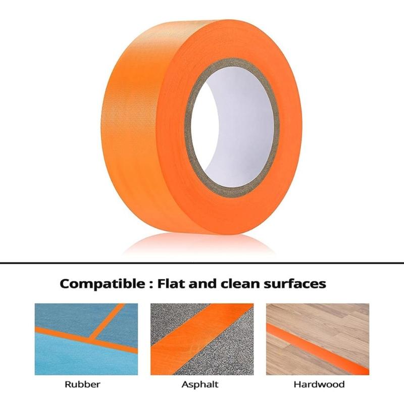 Strong Stickiness Sports Floor Marking Tape Versatile Squash Courts Marking Tape for Sports Facilities