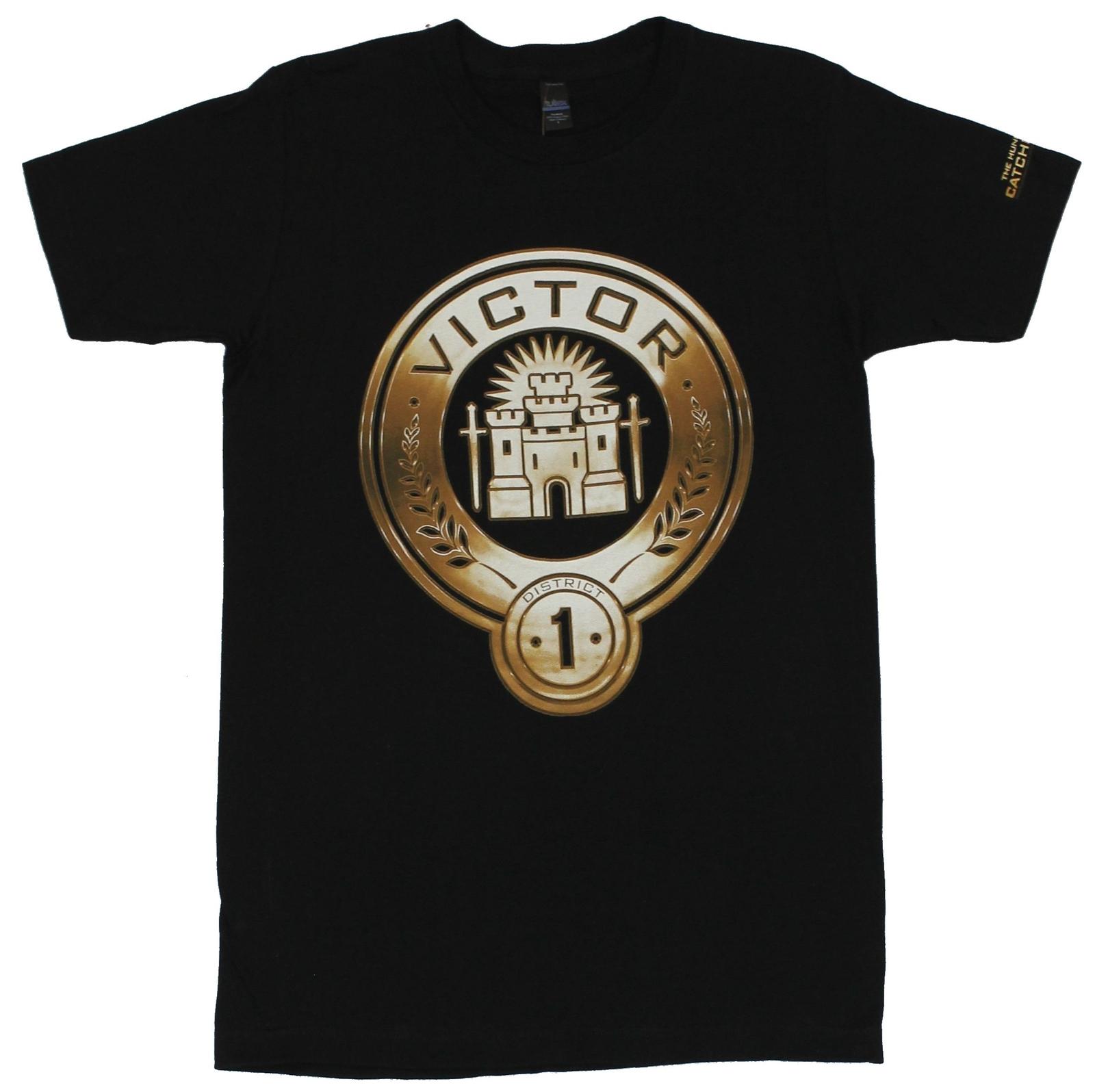 The Hunger Games Adult New T-Shirt - District 1 Victor Castle Pic S