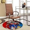 1pc Sonic the Hedgehog Anime Design Round Carpet - Office Chair Mat, Non-Slip Rug for Home Decor, Living Room, Bedroom, Game Room