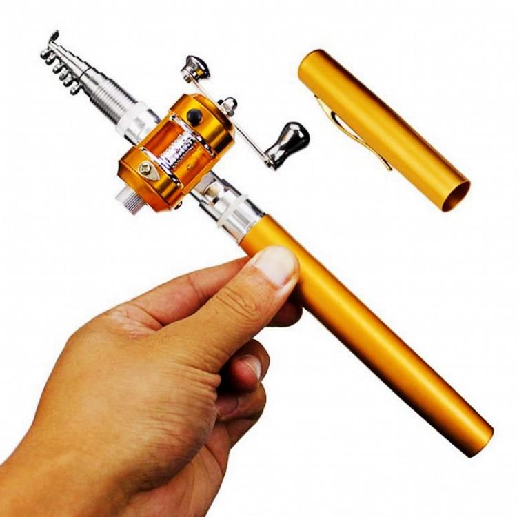 Pen Miniature Fishing Rod: 1m, 1.4m, 1.6m Ultra-Short Baitcasting Ice Pocket Rod