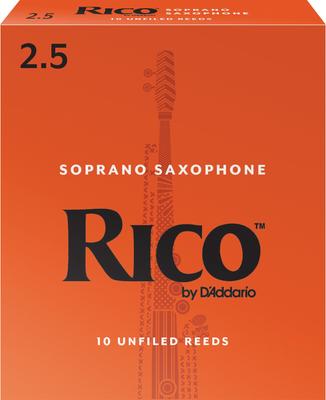 D'Addario Sopransaxophon-Blatt 2.5 10 Stück RIA1025