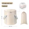 Bacia Portátil Dobrável para Pedicure - Isolada para Uso Doméstico e ao Ar Livre, Balde para Imersão até Acima do Joelho