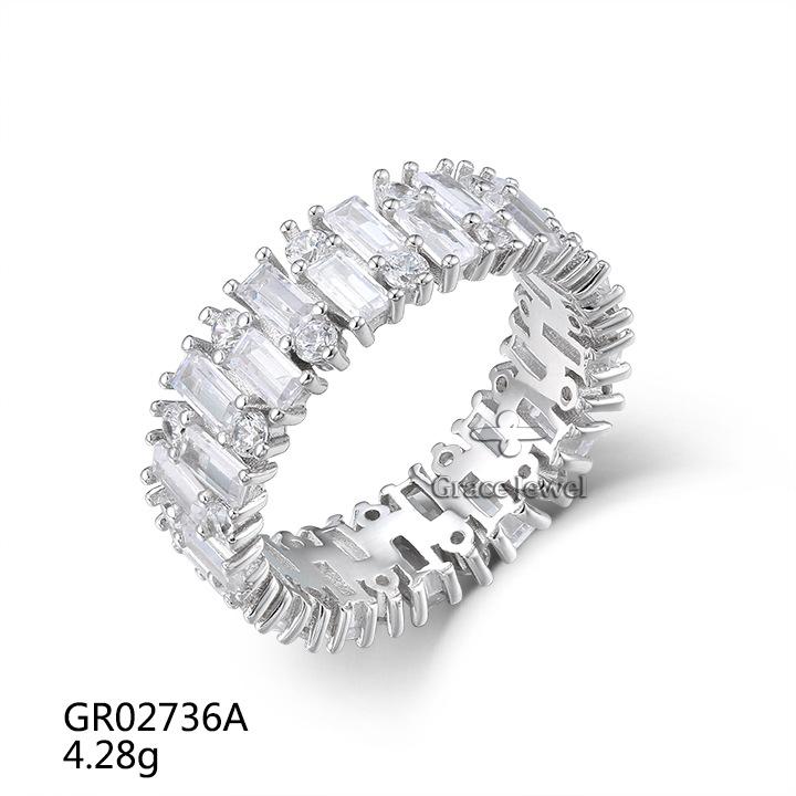 

Jewelry Design ins Sterling Silver Zircon Ring Women s Design Niche Gemstone Ring Ring one size fits all белого золота
