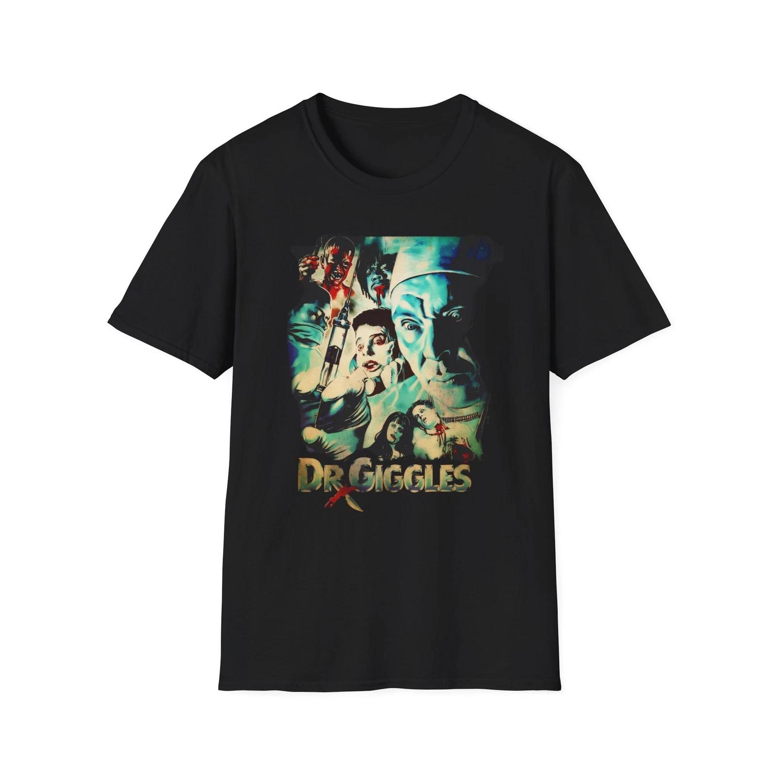 Dr. Giggles Poster Art T-Shirt | Horror Movie Collage M