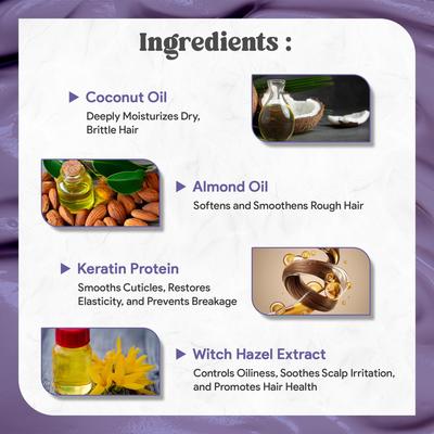 LA’BANGERRY Keratin Protein Shampoo | Strengthening & Smoothening Formula | Repairs Damage, Reduces Frizz & Restores Shine | Hair Care for Men & W