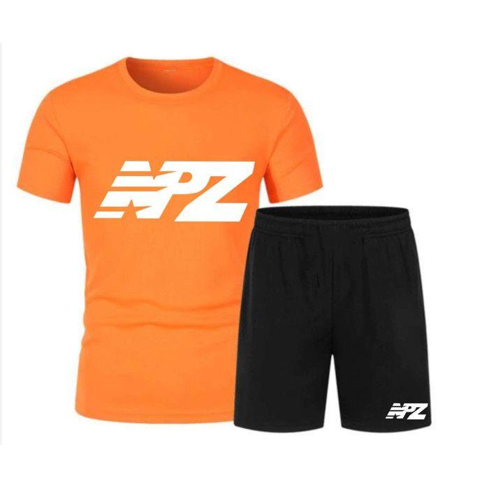 Ensemble short et maillot de foot NPZ homme orange fluo - Orange