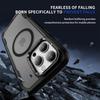 For iPhone 16 Pro Case Compatible with MagSafe Lens Frame Kickstand TPU + PC Shockproof Phone Cover