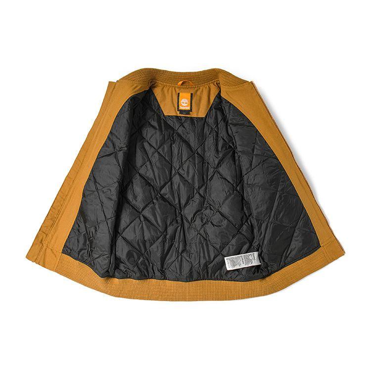 Timberland Simple Letter Print Casual Pilot Cotton Jacket Men Jackets Wheat A28CX-P47