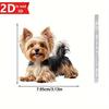 2D Yorkshire Terrier Pendant for Car Mirrors and Keychains. Perfect for Parties and Christmas Gifts.