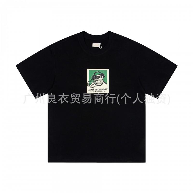 2026 Streetwear Loose Fit Cotton Tee With Graphic Print Men Women Youth Casual Wear