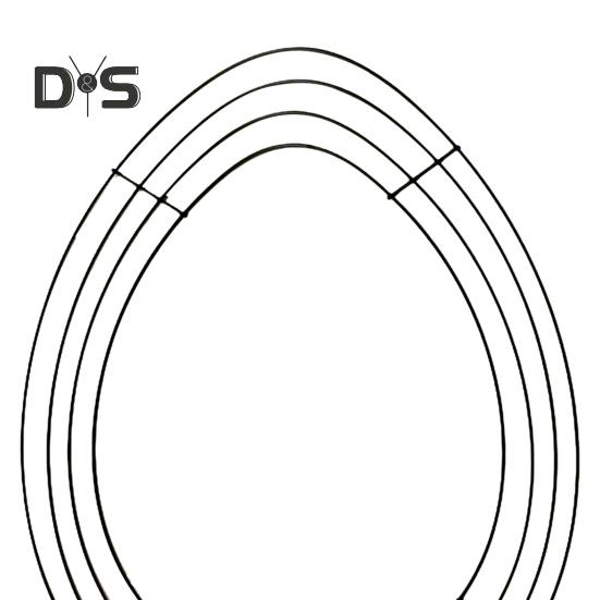 Osterkranzrahmen in Hasen-, Ei- und Karottenform, Metalldrahtform, Drahtkranzrahmen für selbstgemachte Osterkränze, Girlanden, Heimdekoration im Frühling