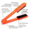 Anti-Static Double Sided V Brush Multifunctional Straightening Comb Hairdressing Clamp Comb  Barber