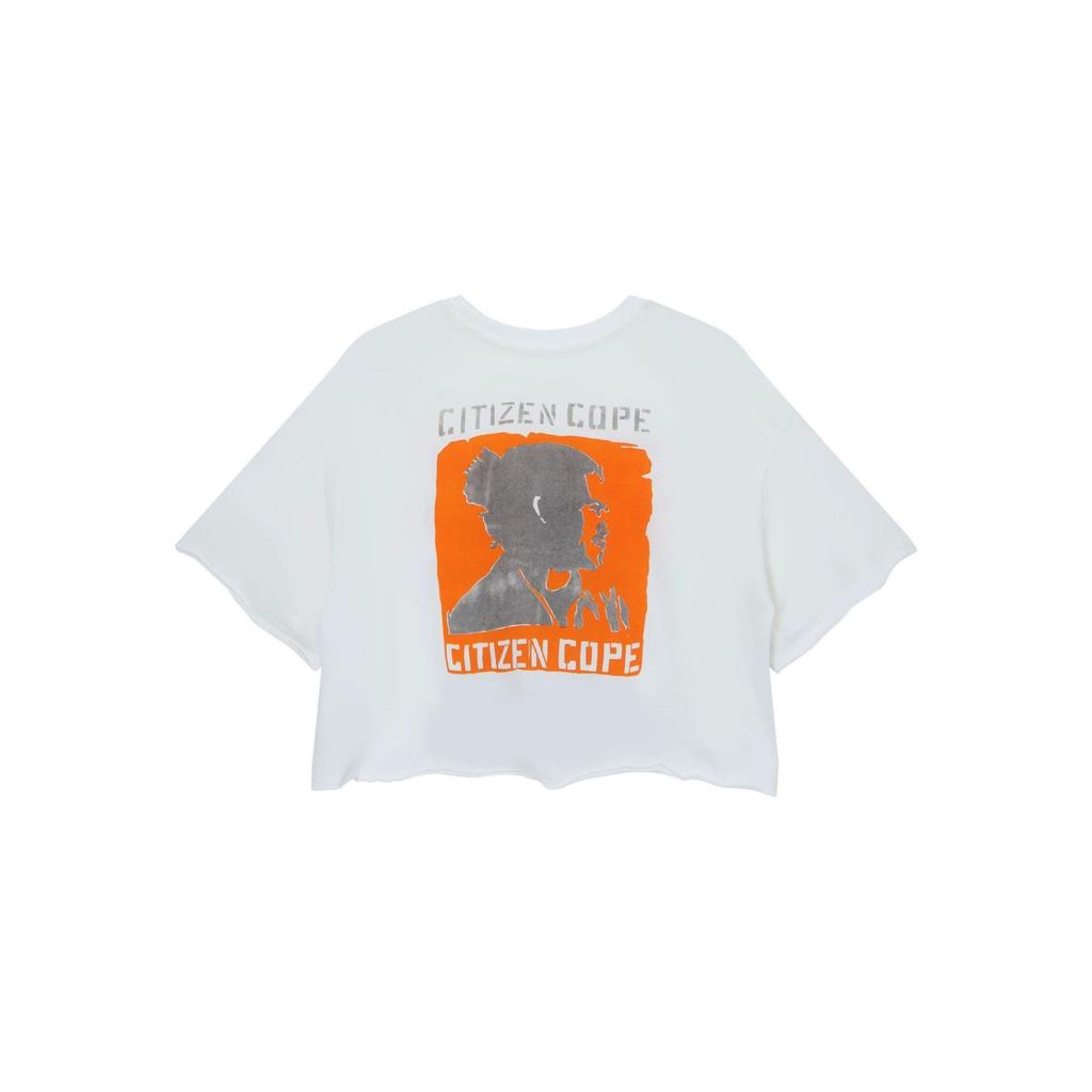 Park Caiying white short-sleeved t-shirt women's summer new short navel loose retro spice top