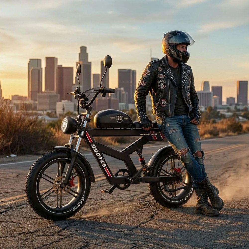 Elektrofahrrad Duotts F20, 750W Motor, 52V 27AH Akku, Höchstgeschwindigkeit 40 km/h, Reichweite 140 km, 20x4.0 Zoll Reifen