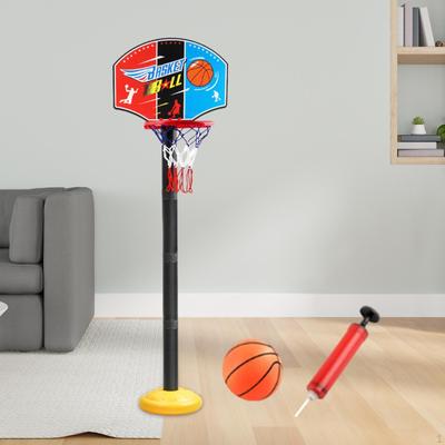 Basketkorg Utomhusleksak med Boll, Platsbesparande Inomhusmålspel