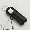 Lipstick Lip Gloss Bag Keychain Holder PU Leather Chapstick Pouch Keyring Portable Lip Balm Packaging Cover Key Chain